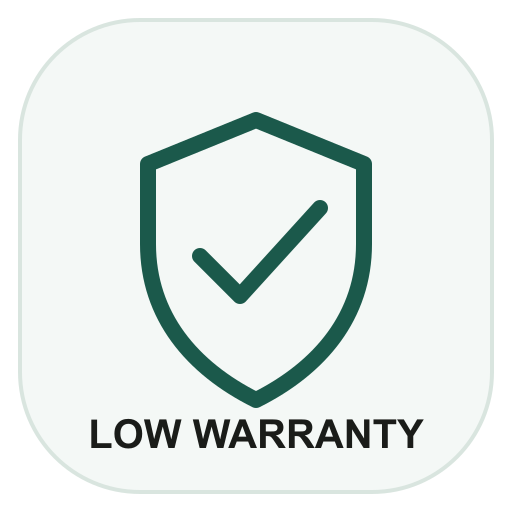 Low warranty icon