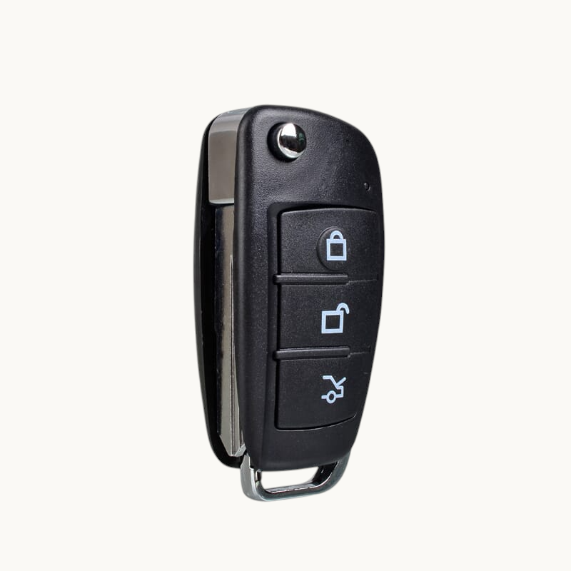 Covert body worn spy camera car key one button operation