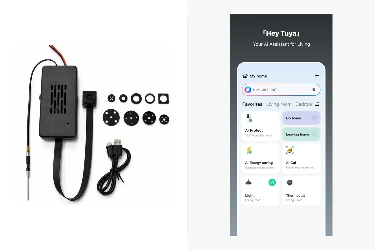 QZT C10 camera module with the Tuya Smart Life app