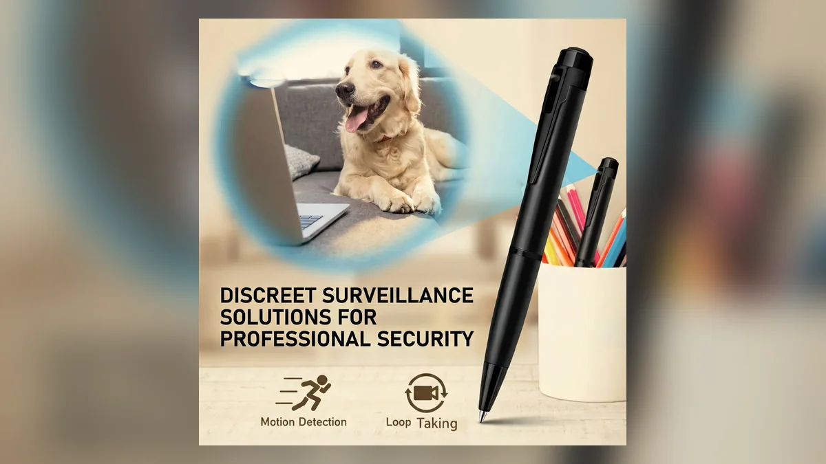 Motion detection and event-based camera recording Motion detection spy pen camera used for event-based recording