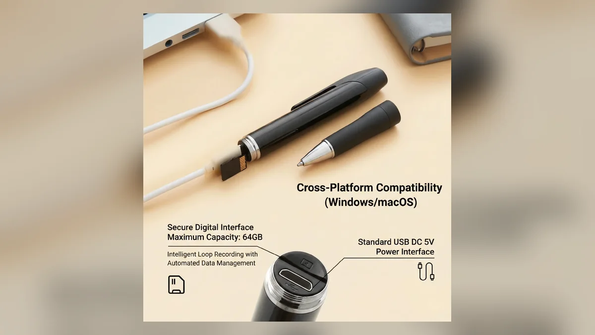 Camera storage choices for different use cases Spy pen camera and storage accessories for different recording use cases