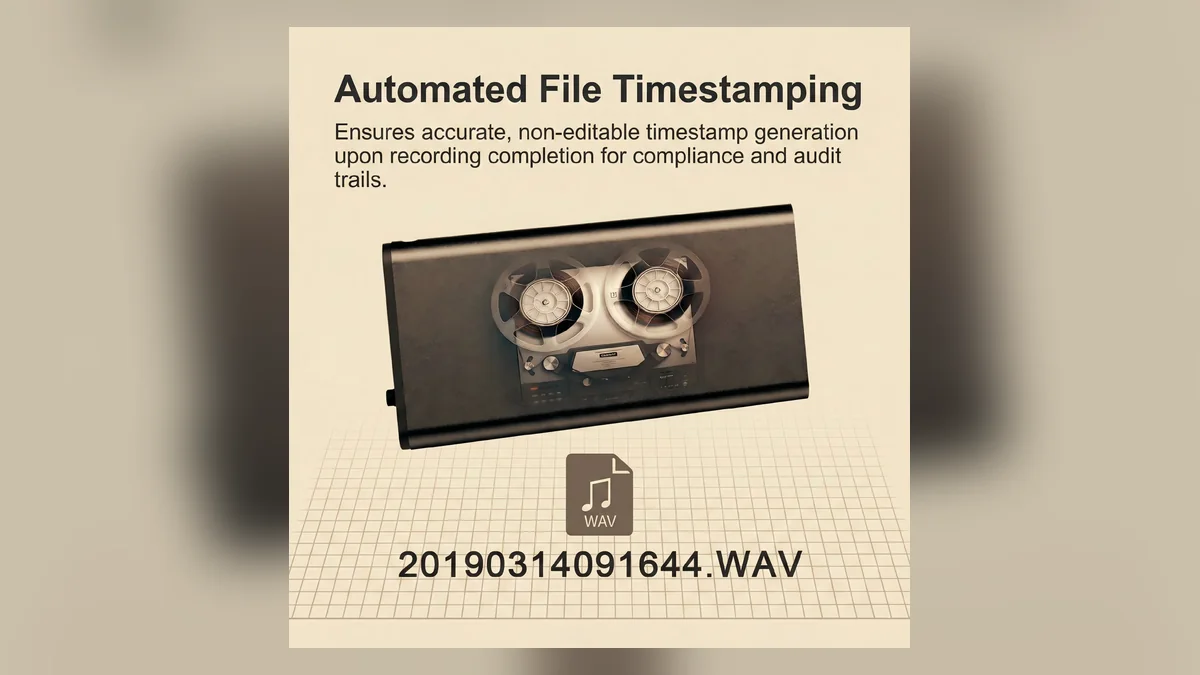 Camera time file and timestamp format Automated recording filename with a timestamp for configuration checking