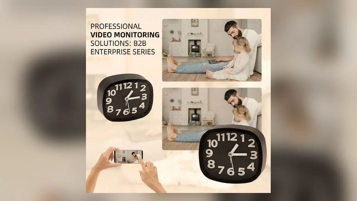 Clock camera footage and incident review Clock camera monitoring examples used when reviewing recorded evidence