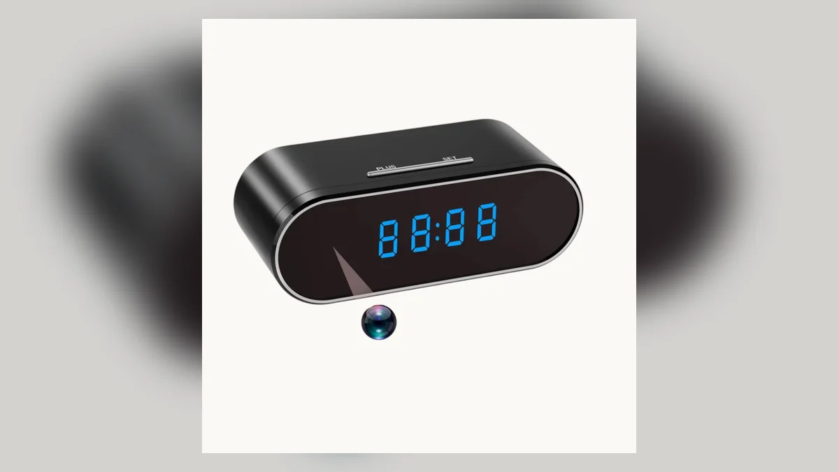 Clock camera service and replacement check Digital clock hidden camera product used for service and replacement checks