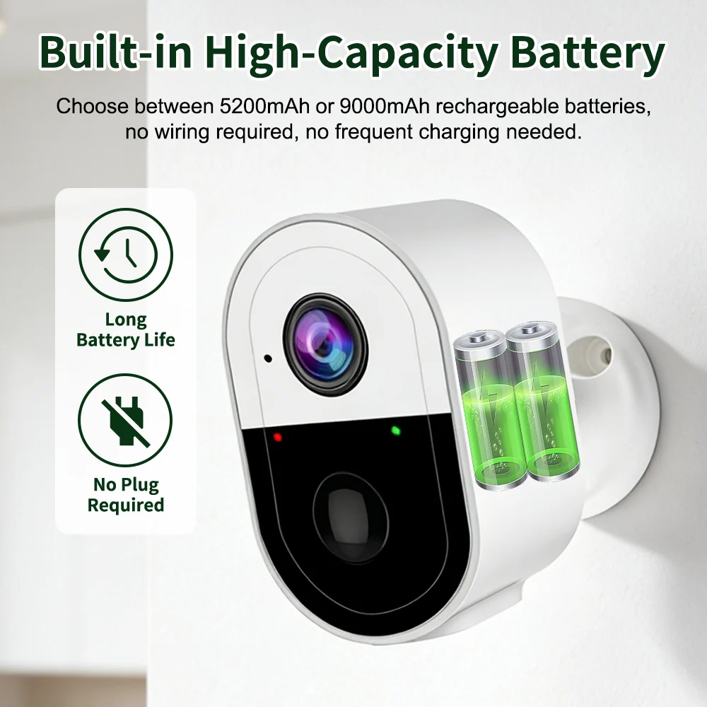 3MP Battery WiFi Security Camera hardware detail