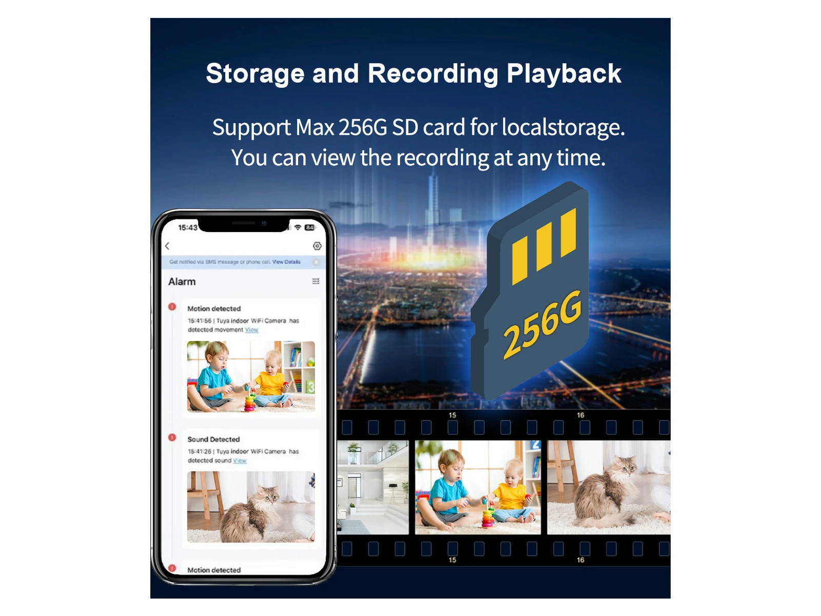 C20 indoor camera storage and playback graphic