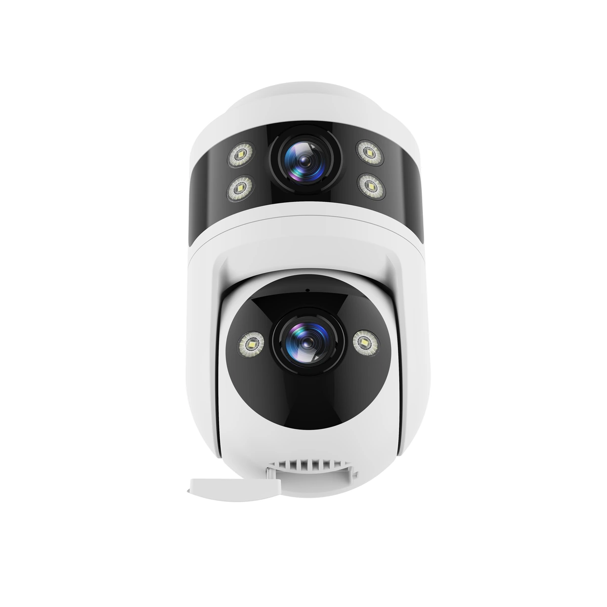 C41D dual-lens outdoor camera front view
