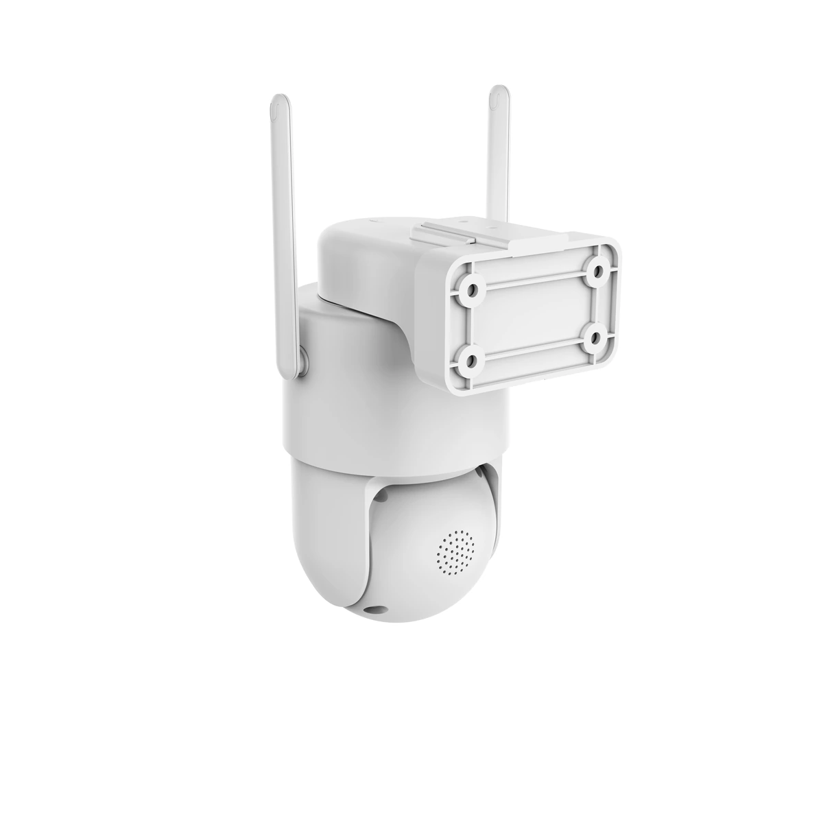 C42L solar pan-tilt camera rear bracket and antennas