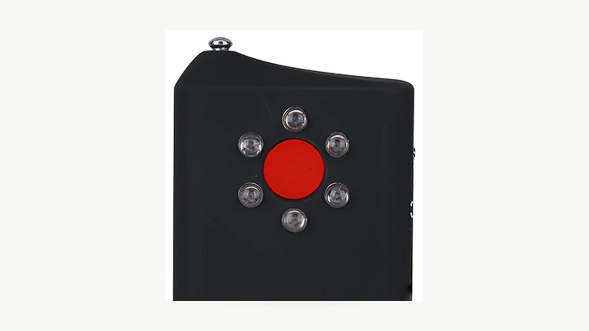 DT01 red lens viewing window with surrounding LEDs