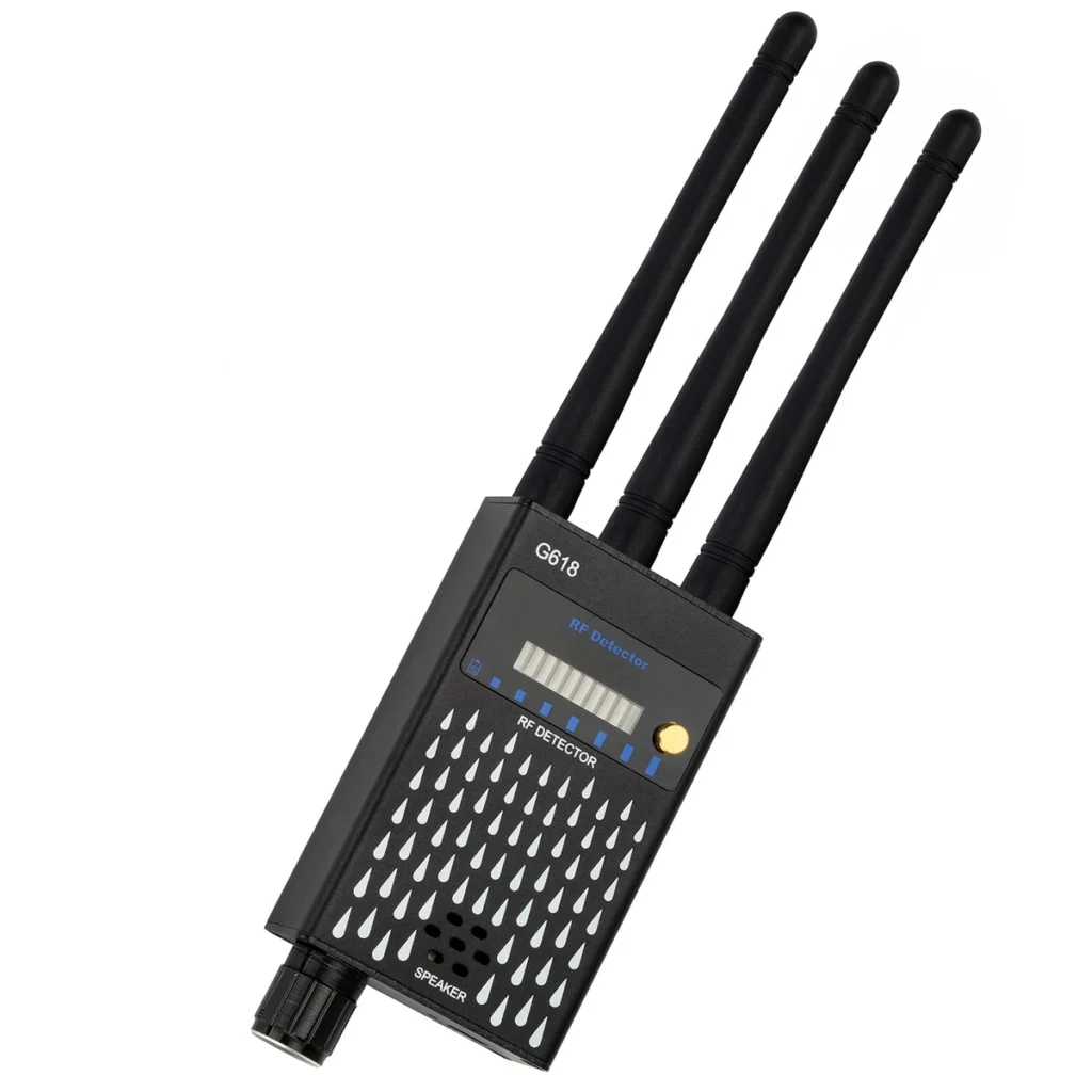 Rilevatore di segnali RF a tre antenne con avviso a vibrazione – G618