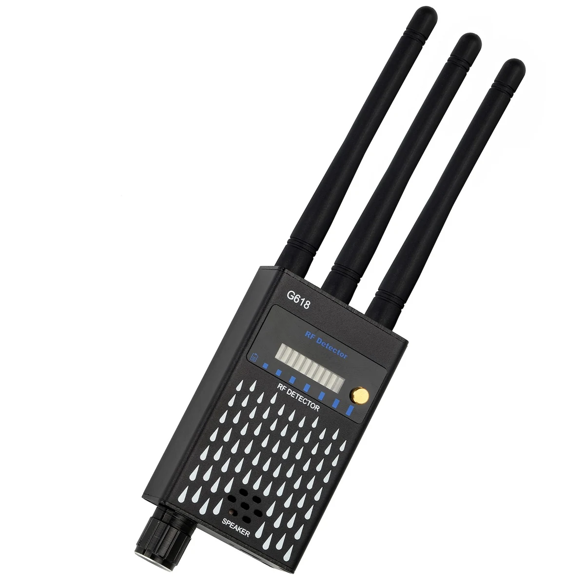 G618 three-antenna RF signal detector on a white background