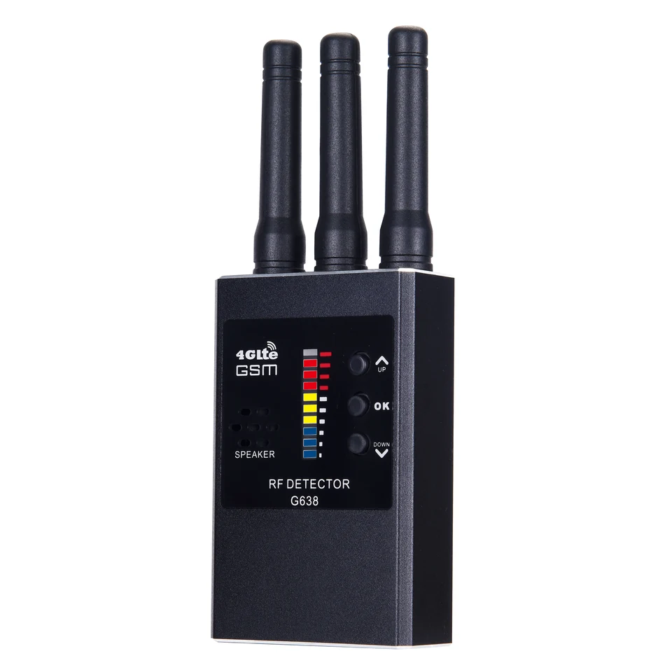 G638 RF detector signal indicator and buttons