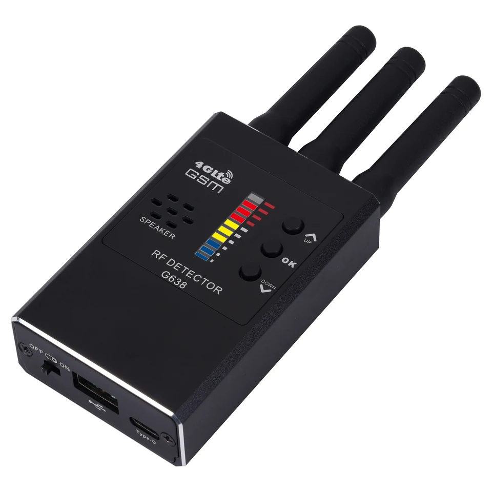 G638 detector lower edge power switch and ports