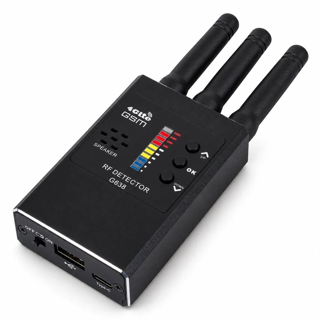 Rilevatore RF a tre antenne con controllo ottico della lente – G638