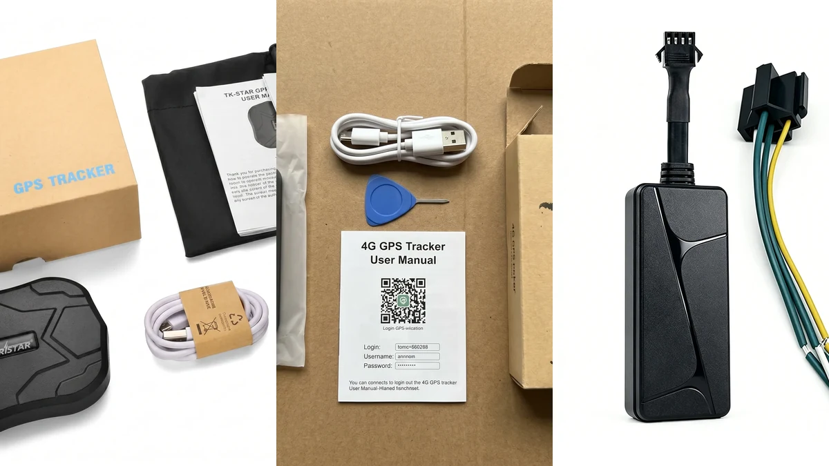 QZT TK905, G50 and N70 current cellular GPS tracker product examples