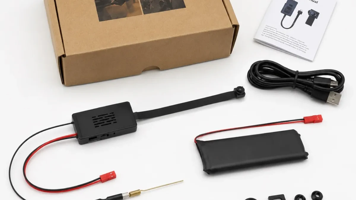 QZT C10 Tuya DIY camera module with lens and accessories