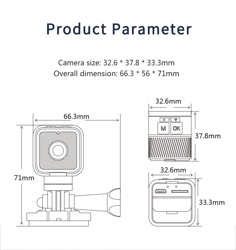 Hotspot Mini Camera with 900mAh Battery hardware detail