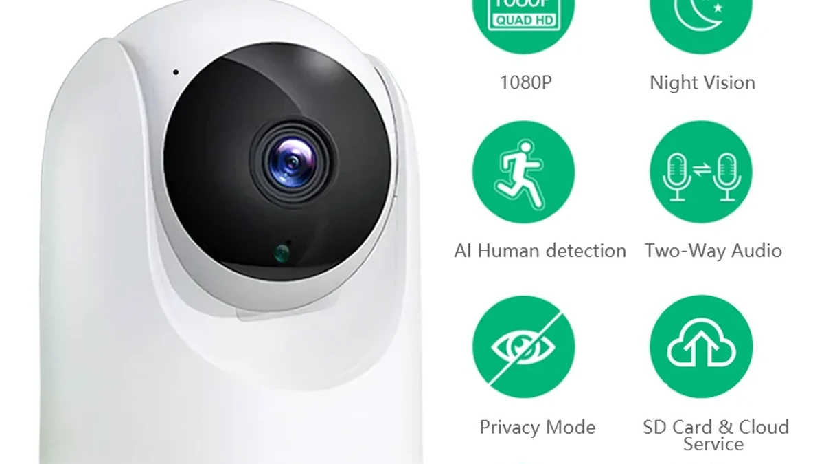 QZT C26 Tuya camera package used for final sample verification