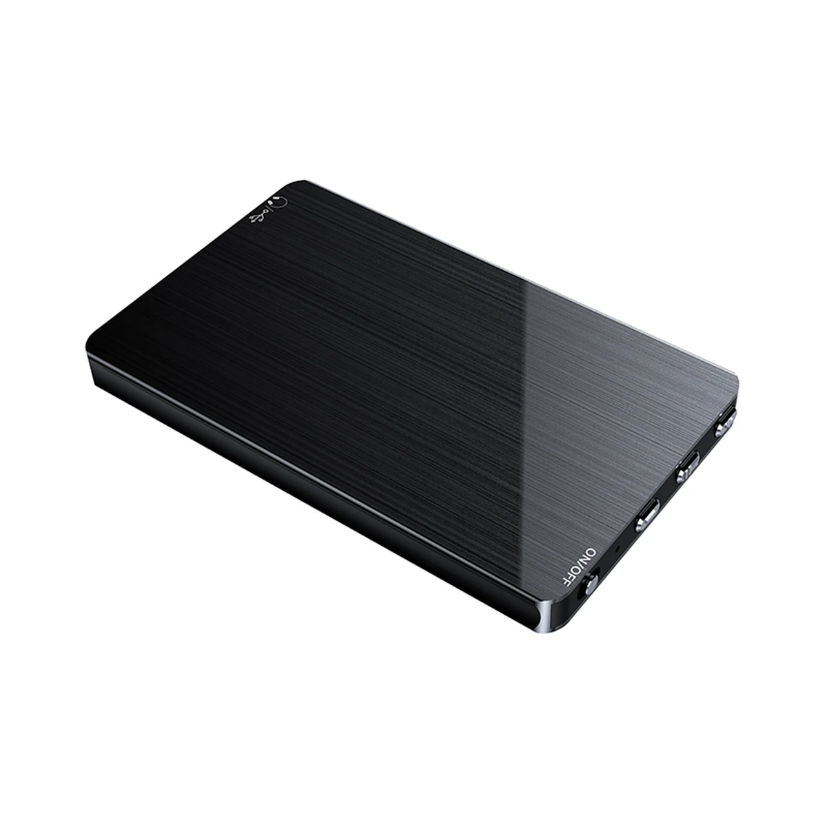 M2 black aluminum voice recorder angled front and side controls