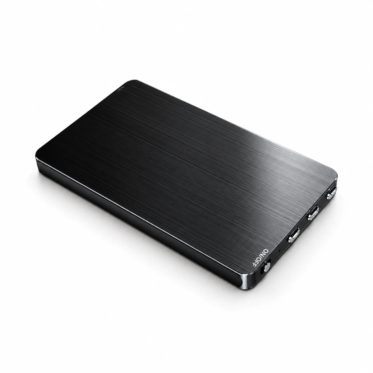 M2 ultra-thin black magnetic voice recorder on a white background