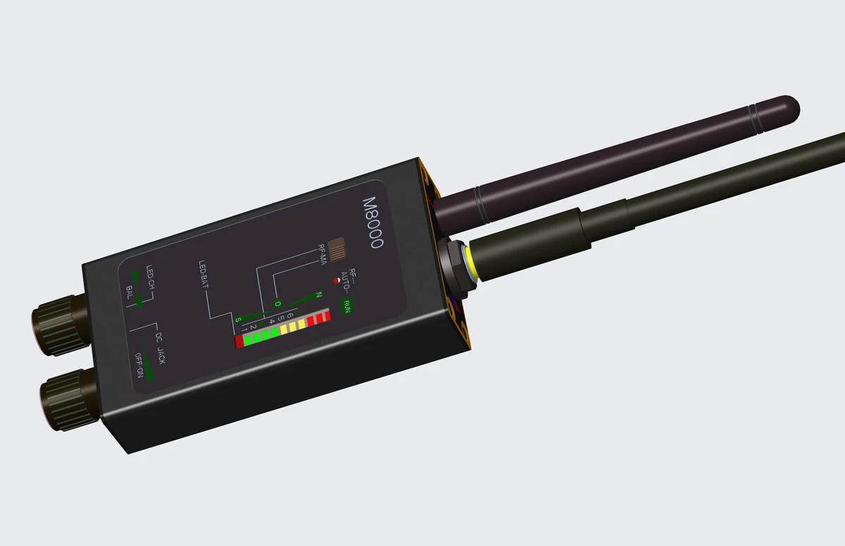 M8000 detector body with RF antenna and magnetic probe