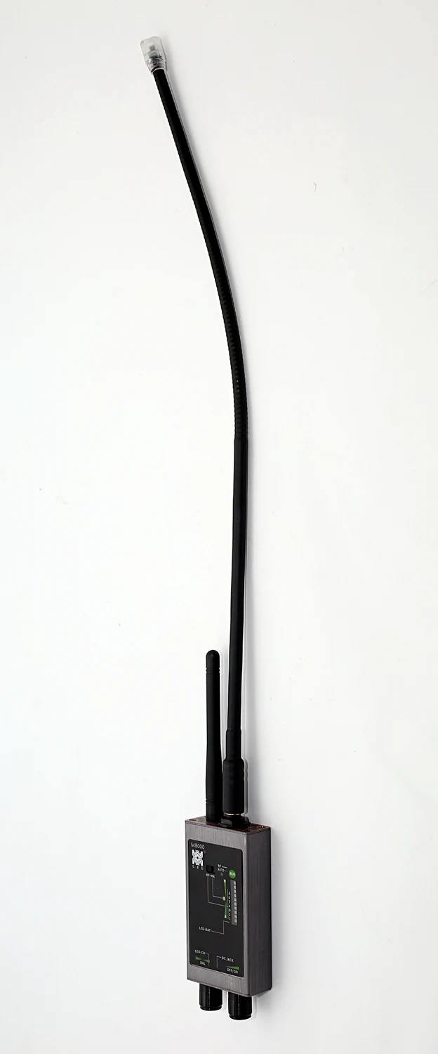 M8000 flexible magnetic-field probe extended above the detector