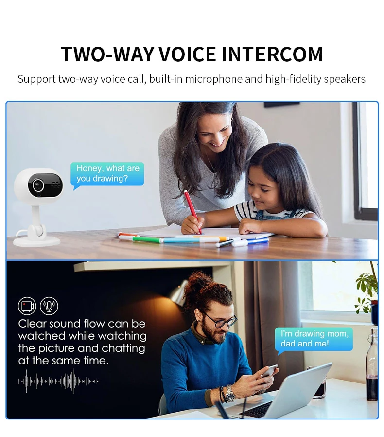 Powered WiFi Mini Camera with Two-Way Audio A4, verified product detail 3