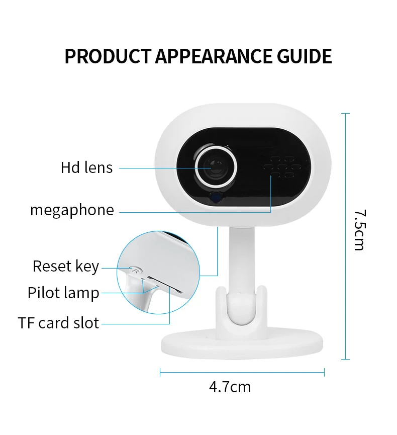 Powered WiFi Mini Camera with Two-Way Audio A4, verified product detail 6