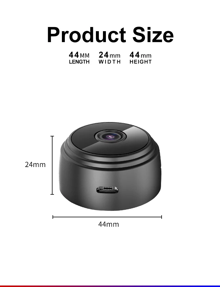WiFi Mini Camera with Night Vision A9, verified product detail 5
