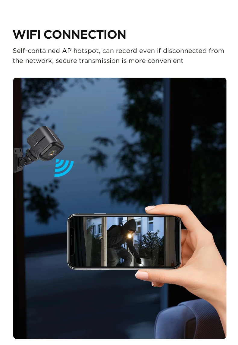 Low-Power WiFi Mini Camera with 40-Day Standby AS03, verified product detail 5