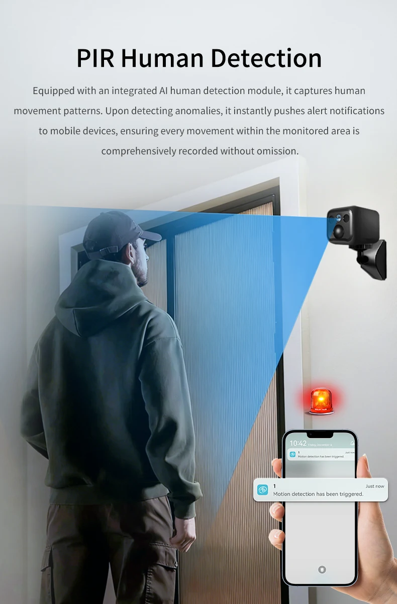 PIR Battery WiFi Mini Camera with 90-Day Standby B01, verified product detail 6