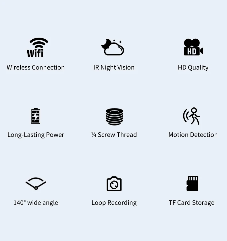 Wide-Angle WiFi Mini Camera with Night Vision C8, verified product detail 2