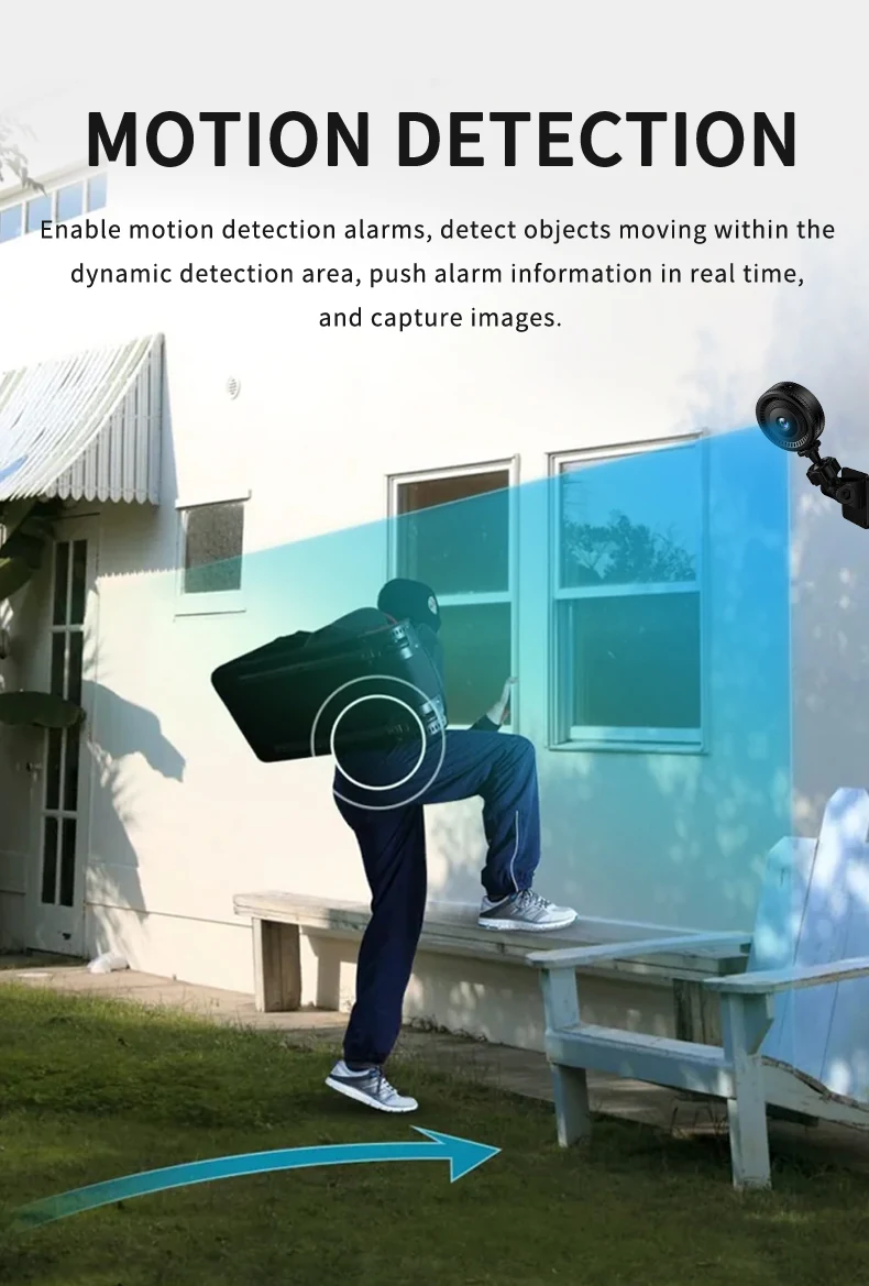 Wide-Angle WiFi Mini Camera with Night Vision C8, verified product detail 5
