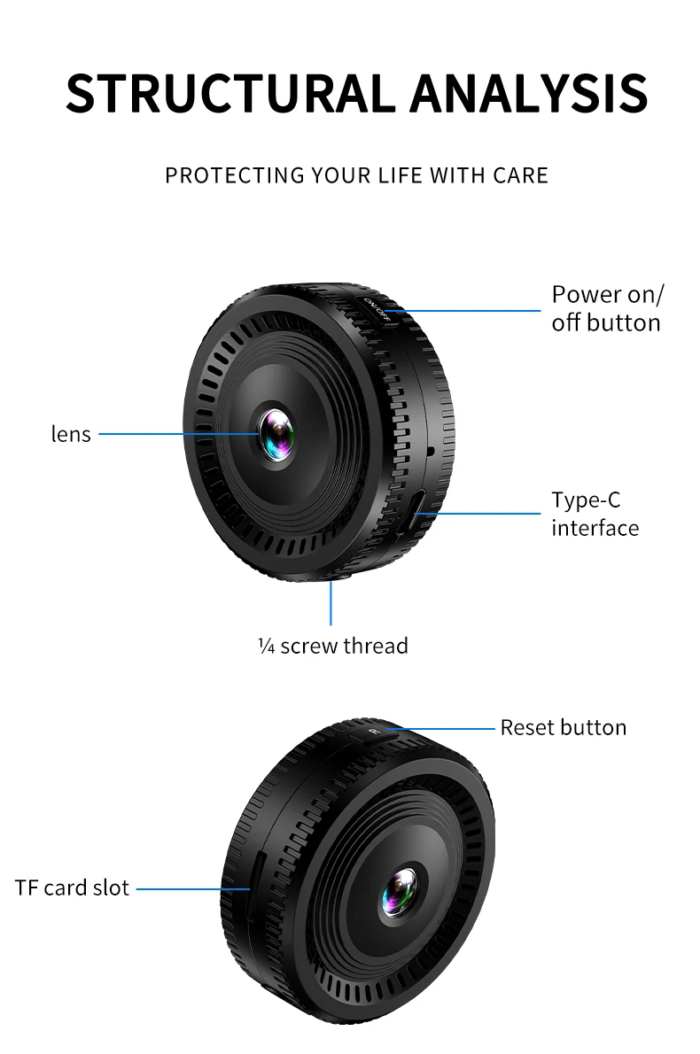 Wide-Angle WiFi Mini Camera with Night Vision C8, verified product detail 8