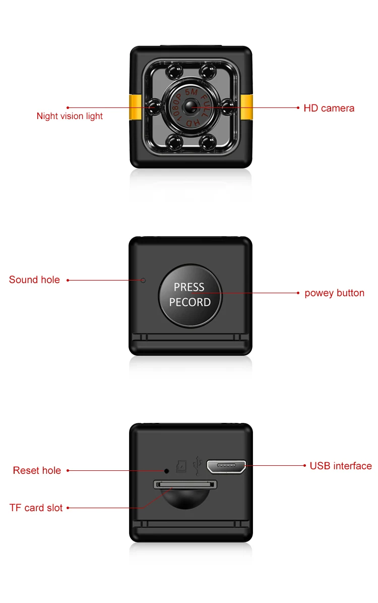 Standalone Mini Camera with Automatic Night Vision FX01, verified product detail 6
