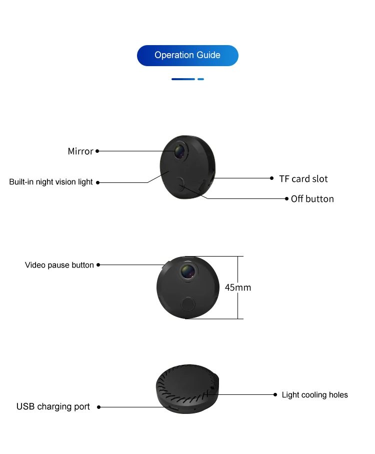 WiFi Mini Camera with Sound Detection HDQ15, verified product detail 5
