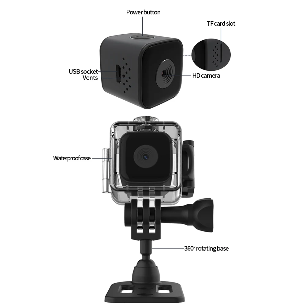 Standalone Mini Camera with Infrared Night Vision SQ28, verified product detail 5