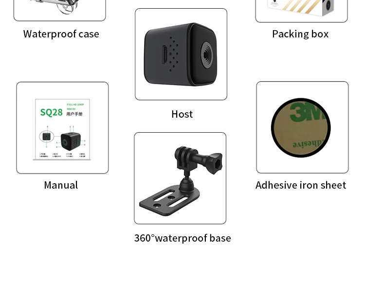 Standalone Mini Camera with Infrared Night Vision SQ28, verified product detail 14