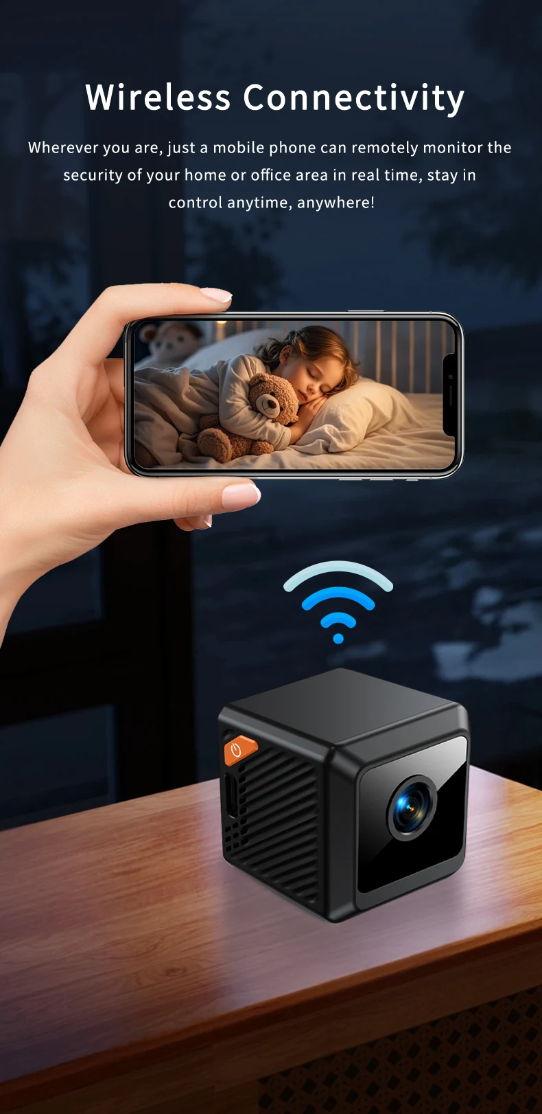 Magnetic Wide-Angle WiFi Mini Camera W02, verified product detail 1