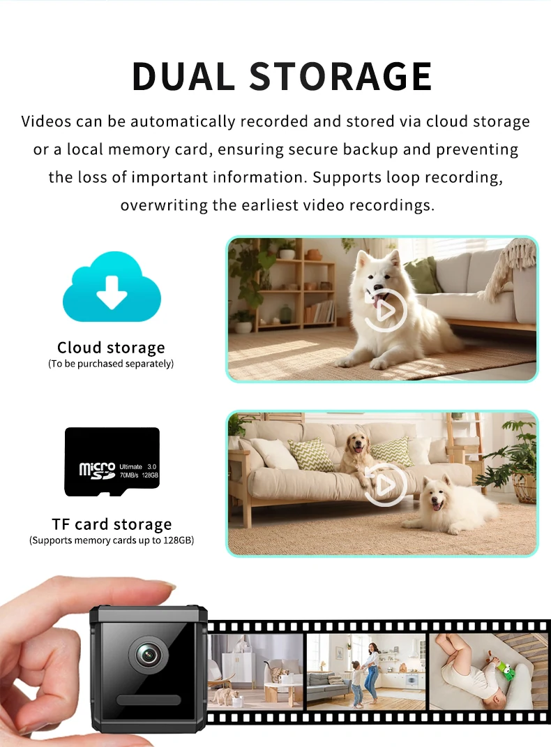 Wide-Angle WiFi Mini Camera with 1000mAh Battery W07, verified product detail 5
