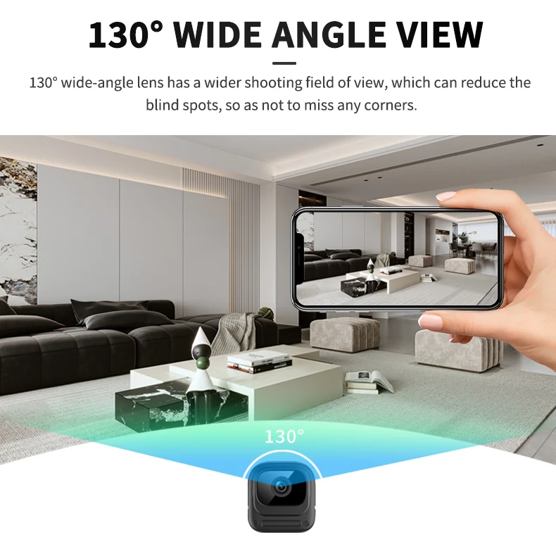 Wide-Angle WiFi Mini Camera with 1200mAh Battery W08, verified product detail 4