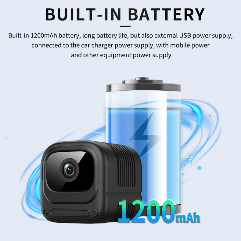 Wide-Angle WiFi Mini Camera with 1200mAh Battery W08, verified product detail 6