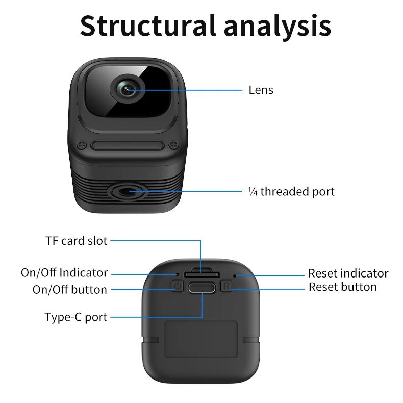 Wide-Angle WiFi Mini Camera with 1200mAh Battery W08, verified product detail 10
