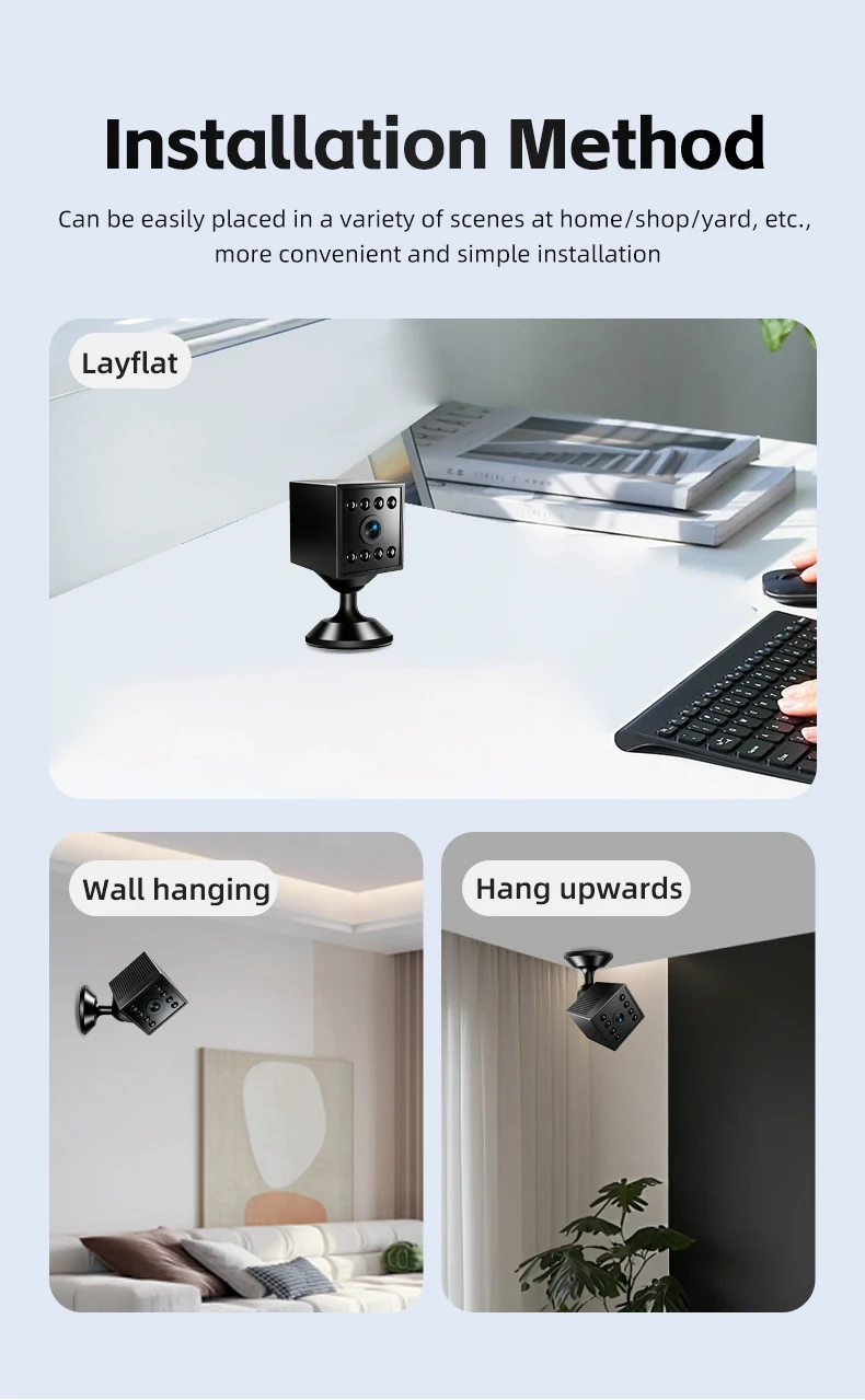 Magnetic WiFi Mini Camera with 800mAh Battery W10, verified product detail 4
