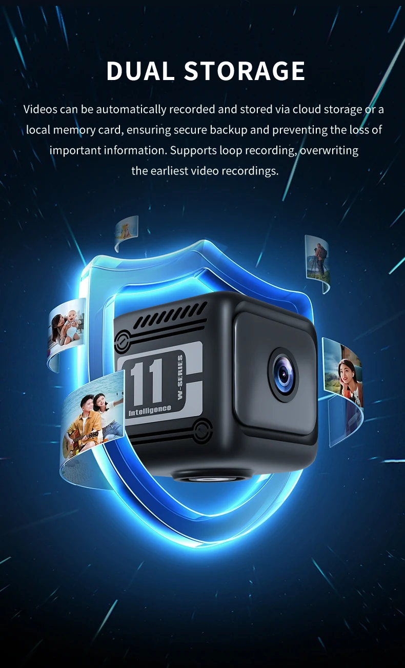Wide-Angle WiFi Mini Camera with 1600mAh Battery W11, verified product detail 6