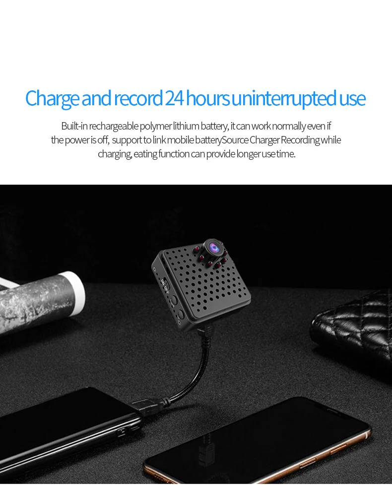 Wide-Angle WiFi Mini Camera with 1000mAh Battery W18, verified product detail 5