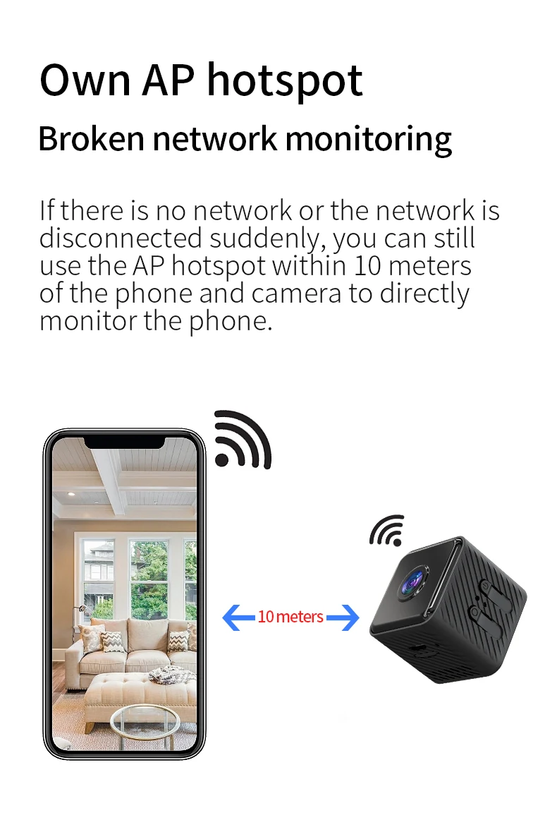 Magnetic WiFi Mini Camera with Night Vision X2, verified product detail 3