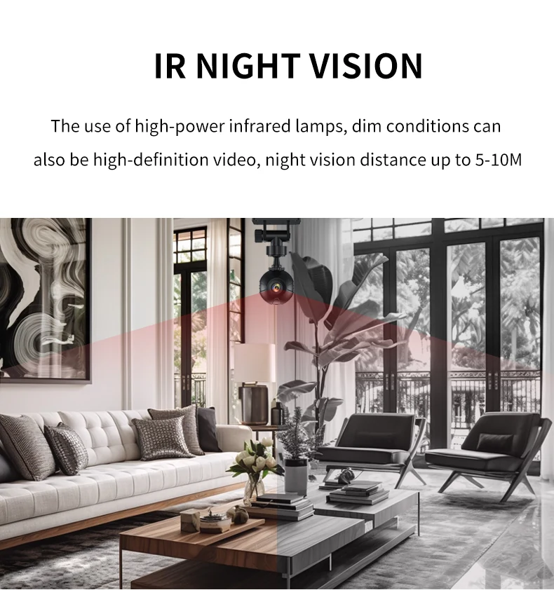 WiFi Mini Camera with Night Vision and Tripod Mount X3, verified product detail 3
