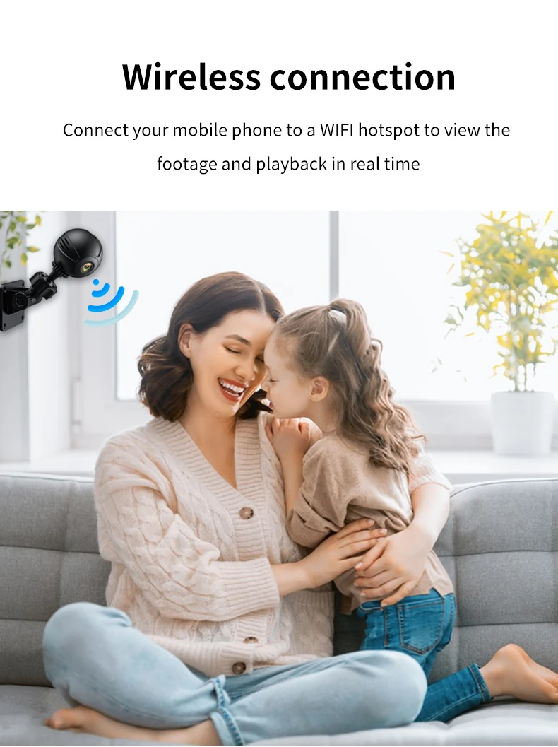 WiFi Mini Camera with Night Vision and Tripod Mount X3, verified product detail 4