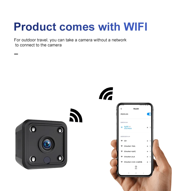 Magnetic WiFi Mini Camera with Night Vision X6, verified product detail 1